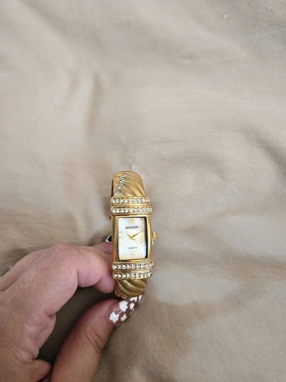 gossip Gold-Tone Bracelet Watch Like New